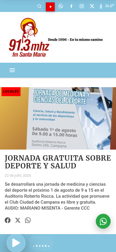 FM Santa Mar�a 91.3 Campana en celular