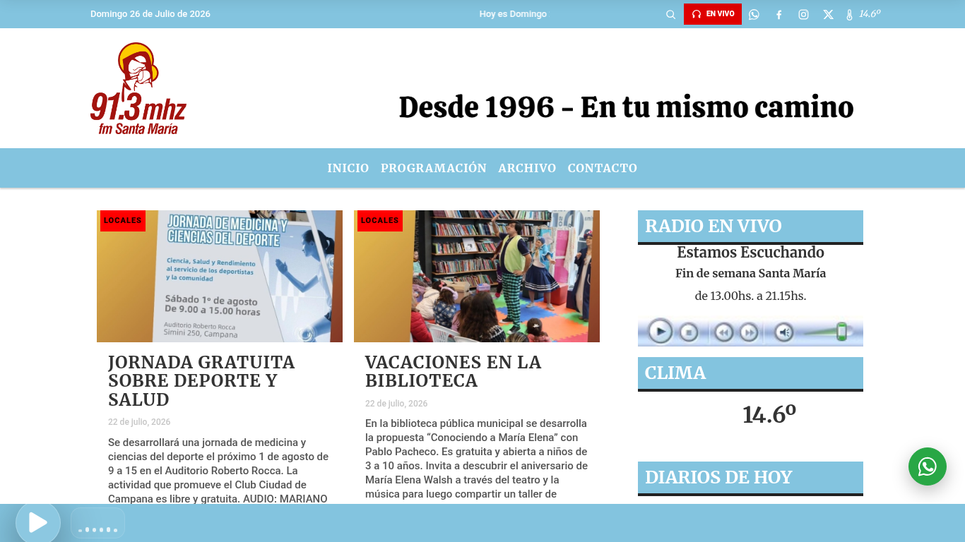 FM Santa Mar�a 91.3 Campana