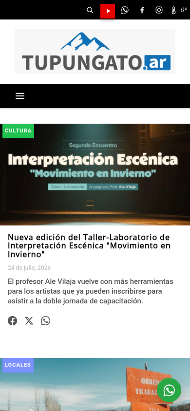 Tupungato en celular