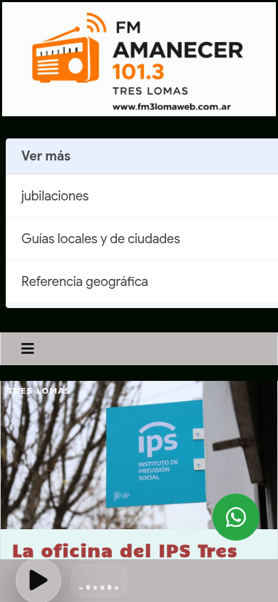 FM AMANECER - Tres Lomas en celular