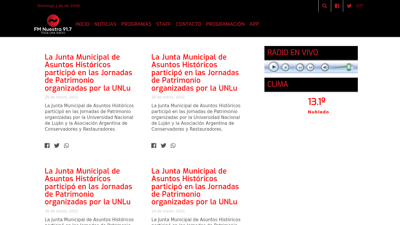 FM Nuestra 91.7 Mhz - Toda una Radio