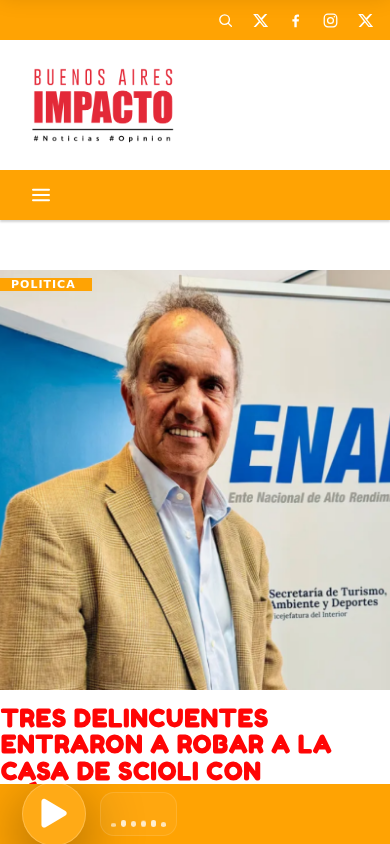 BUENOS AIRES IMPACTO - NOTICIAS Y OPINION - WSP 5491169991968 en celular