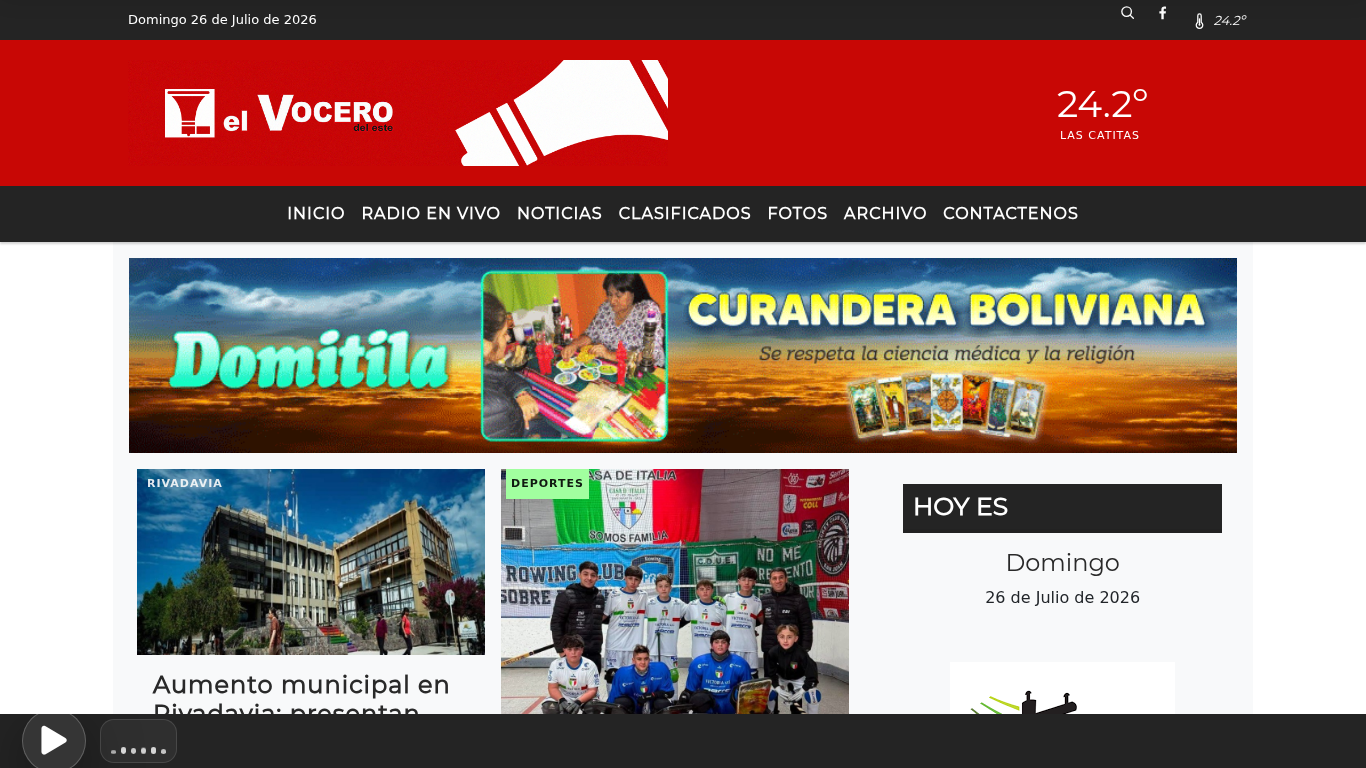 El Vocero Del Este - Diario On Line de la Regi�n Este de la Provincia de Mendoza.