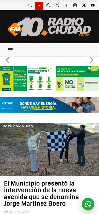 FM 10 Bolívar - Noticias, Cronicas, Novedades en celular