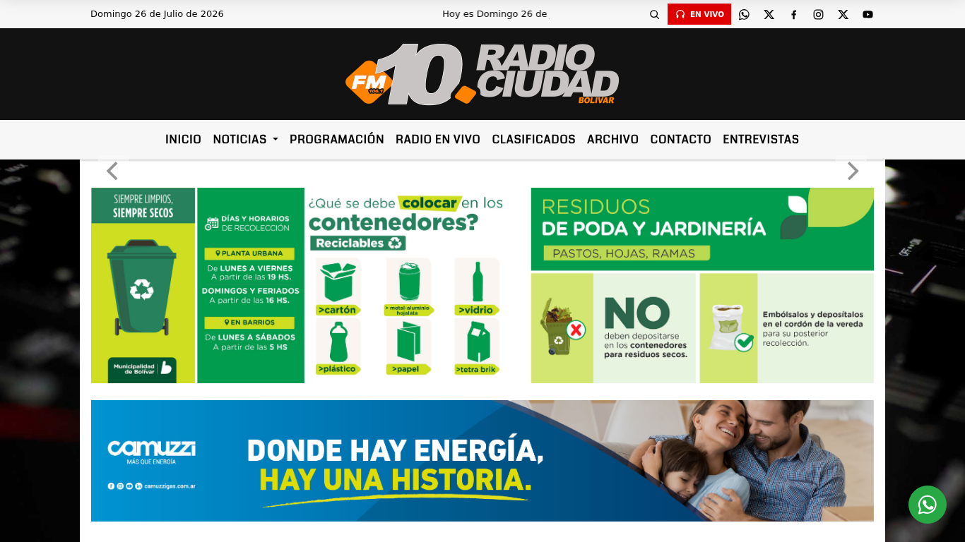 FM 10 Bolívar - Noticias, Cronicas, Novedades