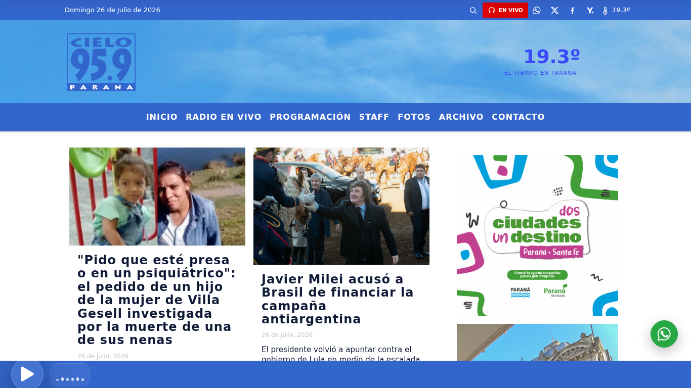 FM Cielo 95.9 - Parana - Entre Rios